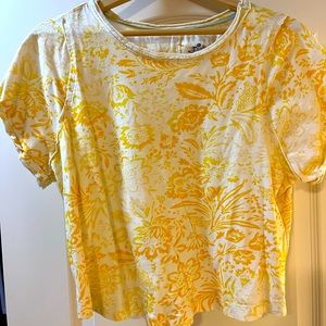 Anthropologie -Pilcro - floral t-shirt 1X